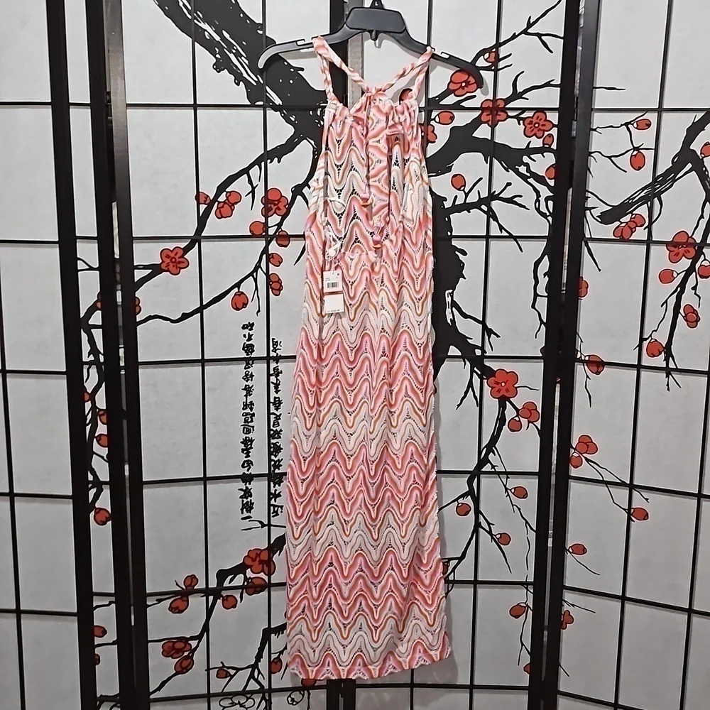 Trina Turk Serafina‎ Crochet Halter Maxi Swirl Dress Size XS New - Picture 12 of 13